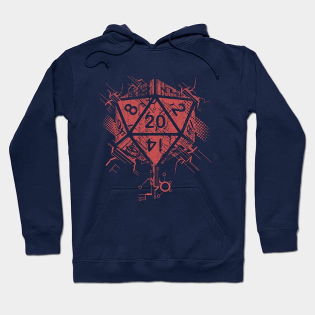 D20 of power red Hoodie by artlahdesigns